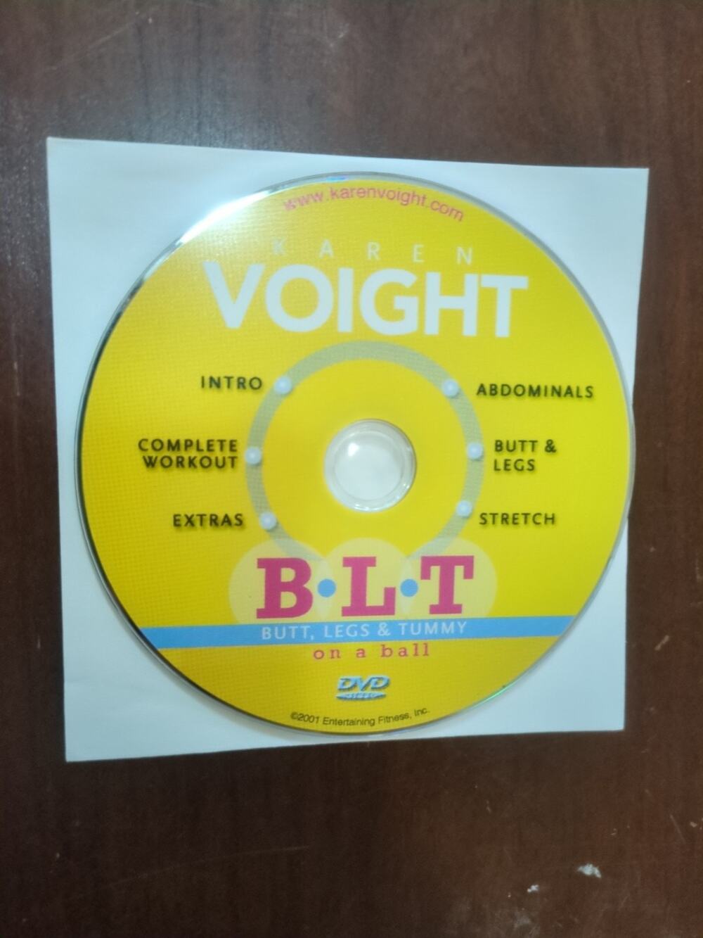 Karen Voight BLT Butt Legs & Tummy Workout DVD disc only